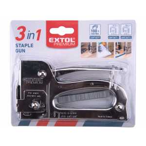 Pistole sponkovací 3v1, spony 6-12mm, EXTOL PREMIUM 8851105
