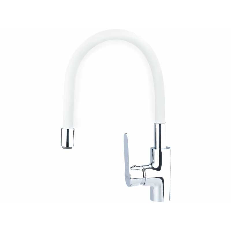 Batéria stojanková, flexibilné horné rameno biele, 550mm, BALLETTO 81122