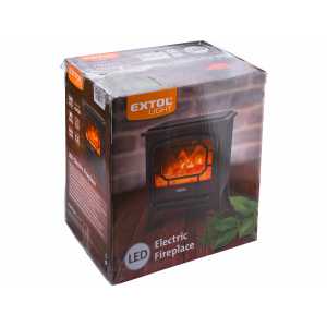 Krb svetelný s vyhrievaním, 900W/1800W, efekt plameňa, EXTOL LIGHT 43420
