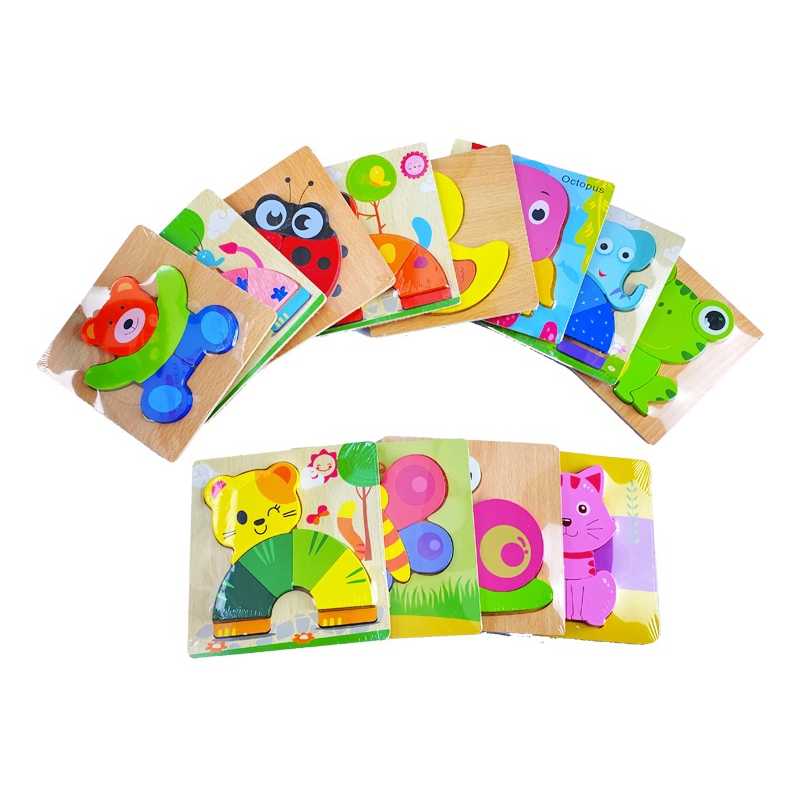 Dřevěné puzzle zvířátko