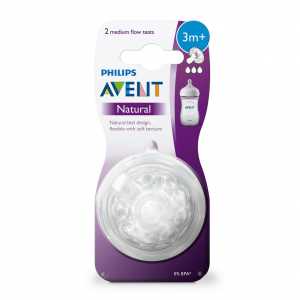 Náhradní dudlík Avent Natural 3+ - 2 ks