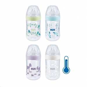 Kojenecká láhev NUK Nature Sense s kontrolou teploty 260 ml zelená