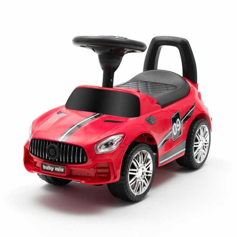 Detské odrážadlo so zvukom Baby Mix RACER červené
