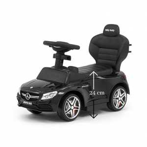 Odrážedlo s vodící tyčí Mercedes Benz AMG C63 Coupe Milly Mally black