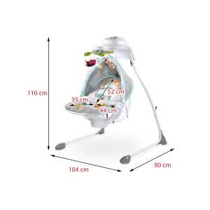 Detská hojdačka CARETERO Bugies grey