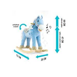 Hojdací koník s melódiou Milly Mally Pony modrý