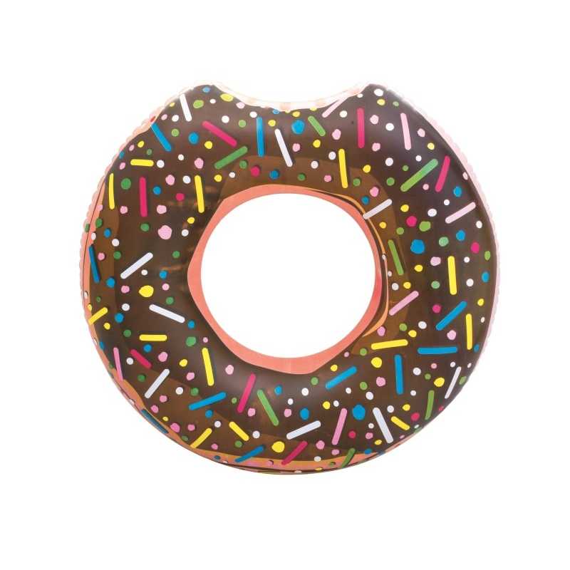 Detský veľký nafukovací kruh Bestway DONUT hnedý