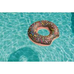 Detský veľký nafukovací kruh Bestway DONUT hnedý