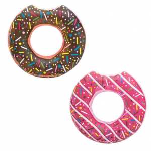 Detský veľký nafukovací kruh Bestway DONUT hnedý