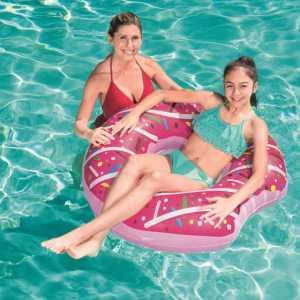 Dětský velký nafukovací kruh Bestway DONUT 107cm hnědý