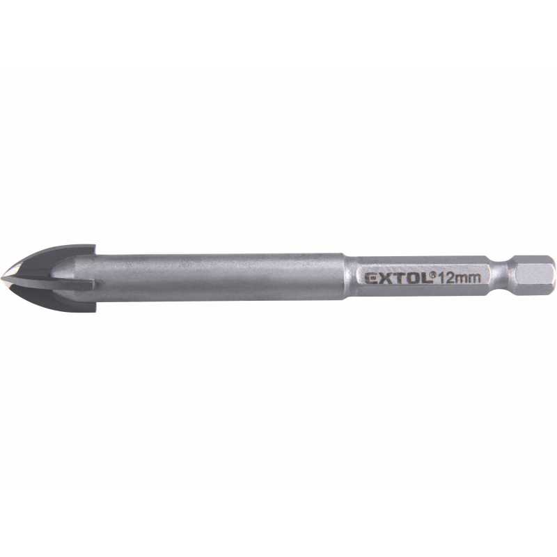 Vrták do skla a keramiky 14mm, EXTOL PREMIUM 8801894