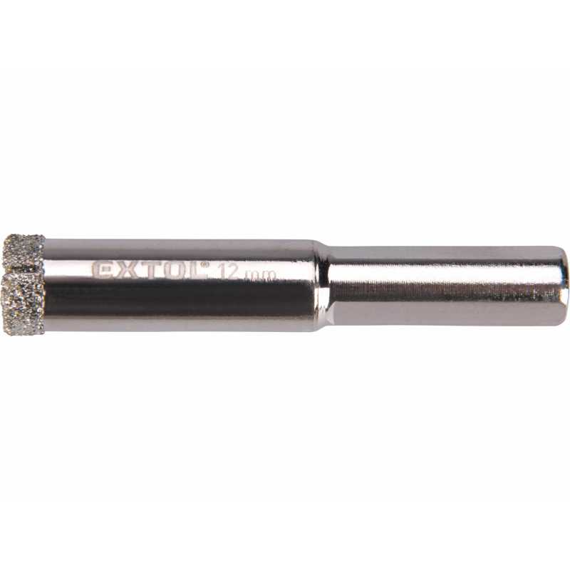 Vrták korunkový diamantový, 12mm, EXTOL PREMIUM 8801980