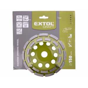 Kotúč brúsny diamantový dvojradový, 150mm, EXTOL CRAFT 903026