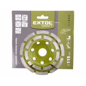 Kotouč brusný diamantový dvouřadý, 115mm, EXTOL CRAFT 903024