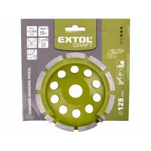 Kotúč brúsny diamantový 125mm, EXTOL CRAFT 903015