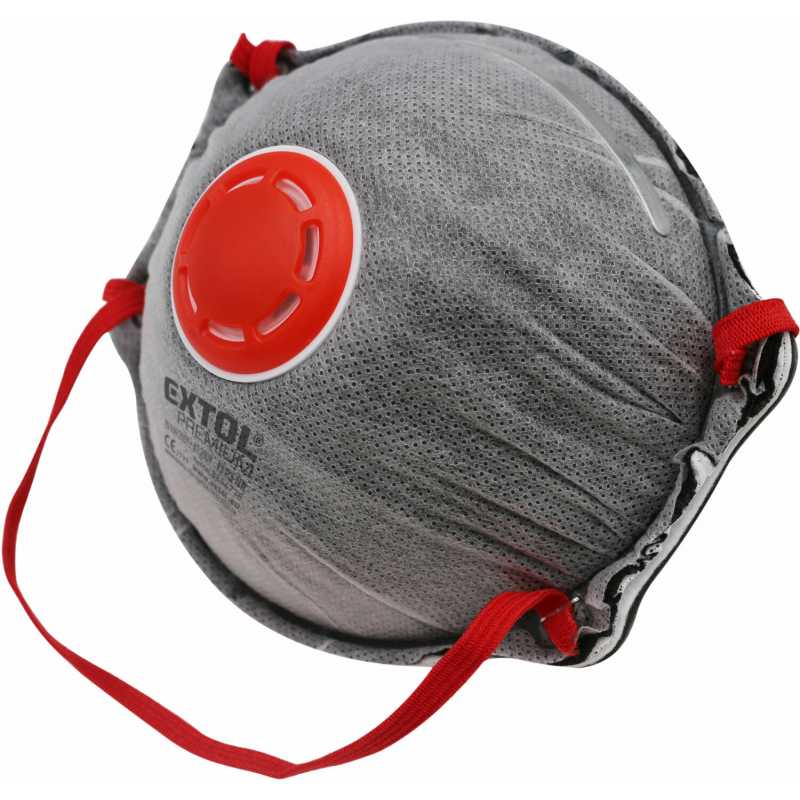 Respirátory FFP3 3ks, s výdychovým ventilom, Extol Premium 8856738
