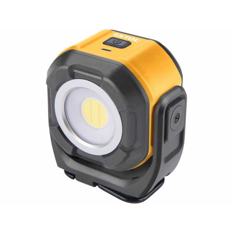 Svietidlo obojstranné nabíjateľné, 500lm, magnet, hák, závit, EXTOL LIGHT 43271