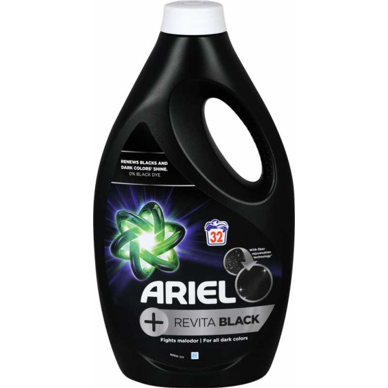 Ariel Revitablack tekutý prací gél pre čierne a tmavé prádlo 32 dávok 1,76 l