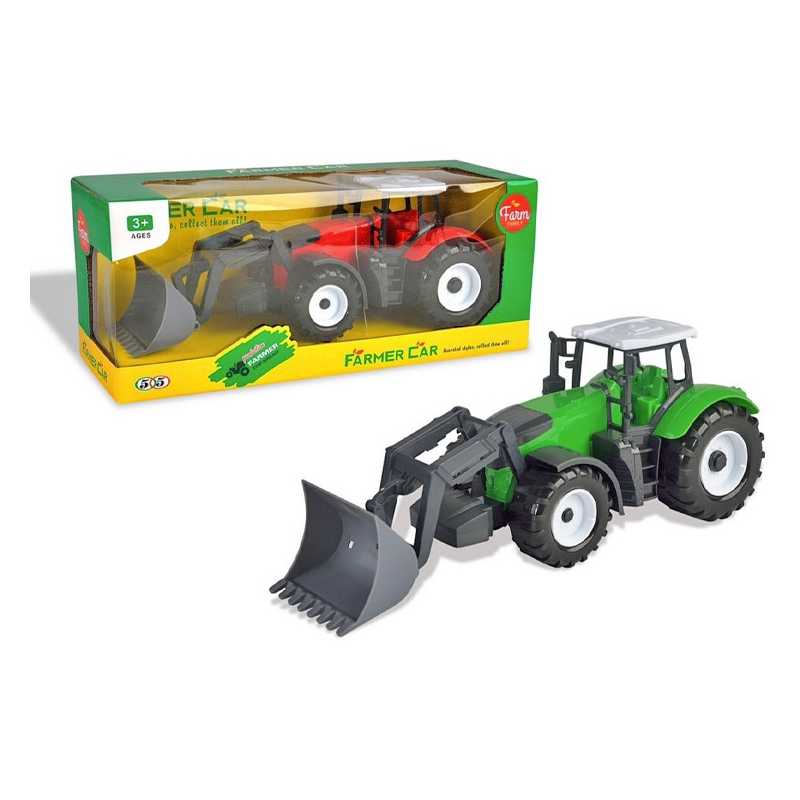 Traktor s pracovným nástrojom na zotrvačník