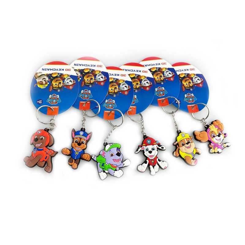 3D Kľúčenka - Labková patrola- set 6ks