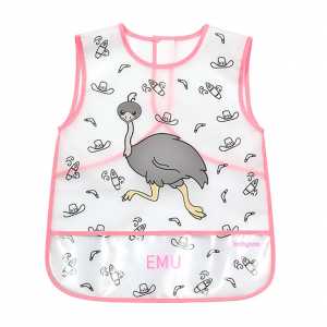 Omyvatelný bryndák - zástěra 33x40 cm Baby Ono emu