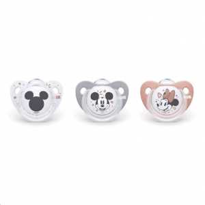Cumlík Trendline NUK Disney Mickey Minnie 0-6m sivý Box