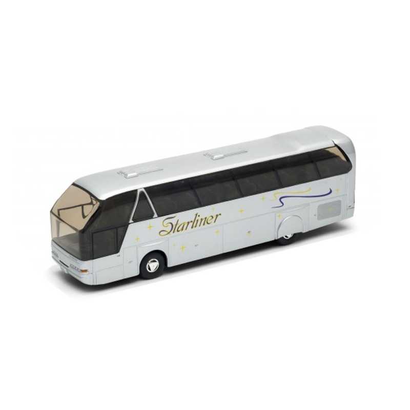 BUS Welly Neoplan Starliner strieborný