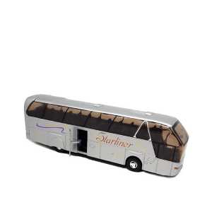 BUS Welly Neoplan Starliner stříbrný