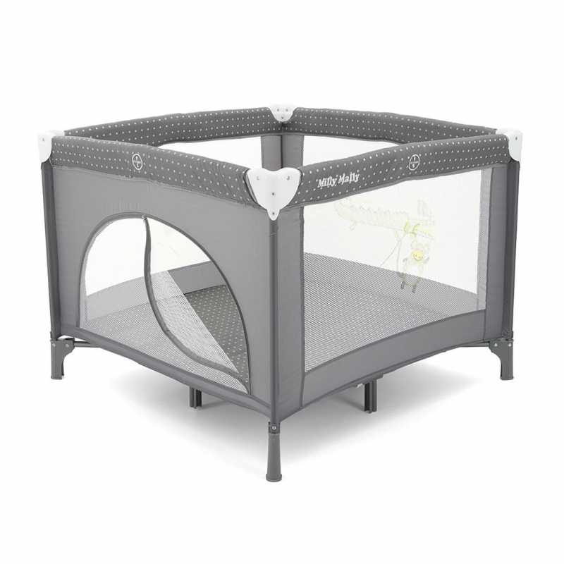 Detská skladacia ohrádka Milly Mally Fun grey