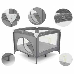 Dětská skládací ohrádka Milly Mally Fun grey