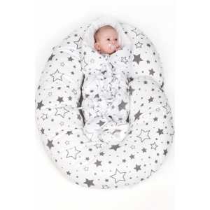 Univerzálny dojčiaci vankúš v tvare C New Baby Zvieratká horčicový