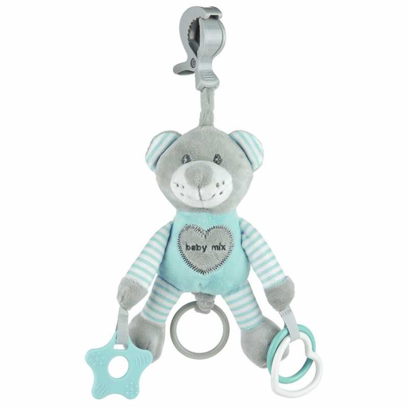 Plyšová hračka s vibráciou Baby Mix medveď mätový