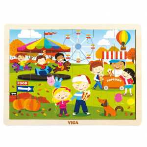 Dětské dřevěné puzzle Viga...
