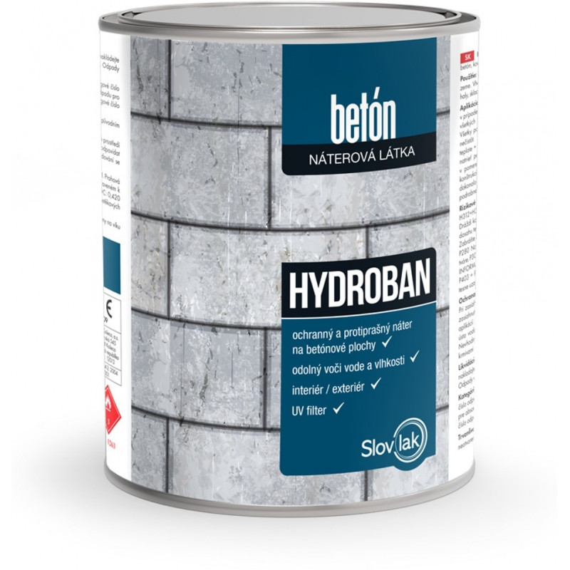 Univerzální barva na beton HYDROBAN 0500 zelený 0,75 kg