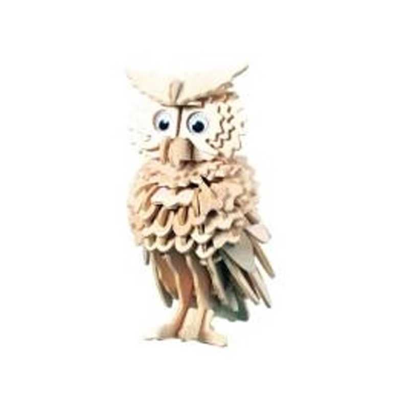 3D Drevené puzzle - Sova