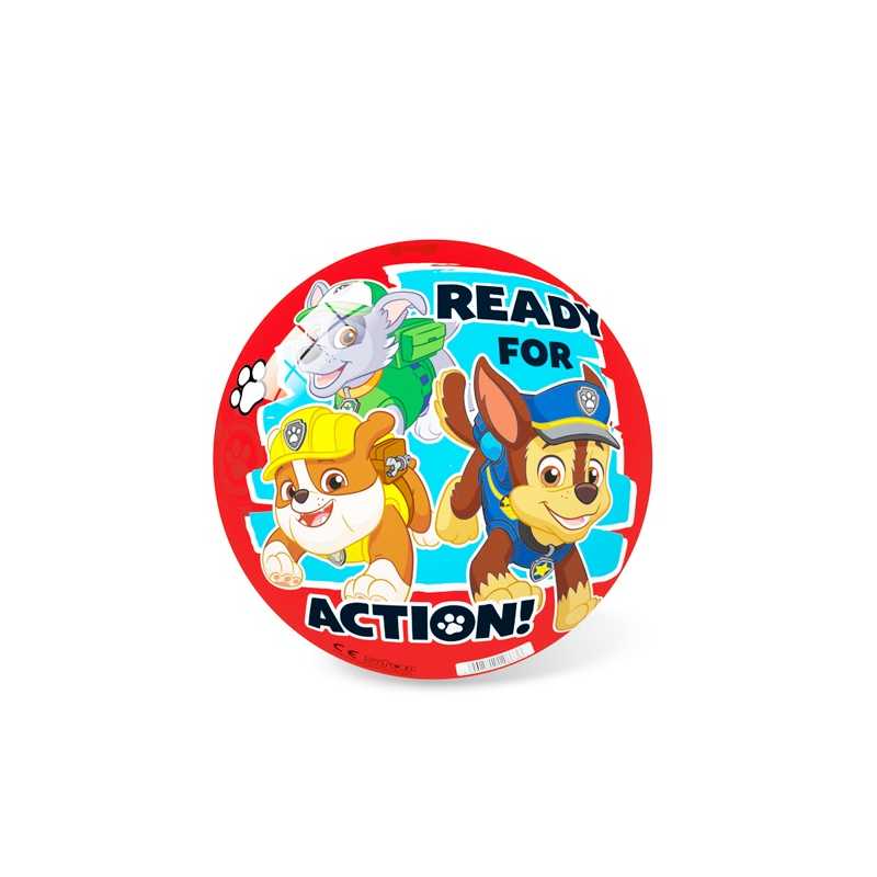 Míč Paw patrol červená 14cm