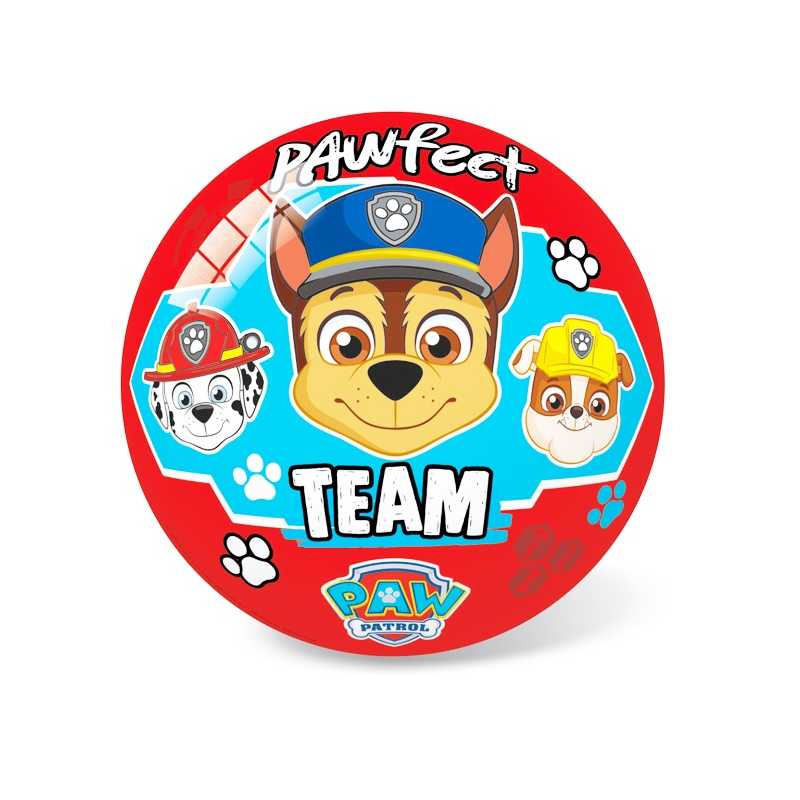 Míč Paw patrol červená 23cm