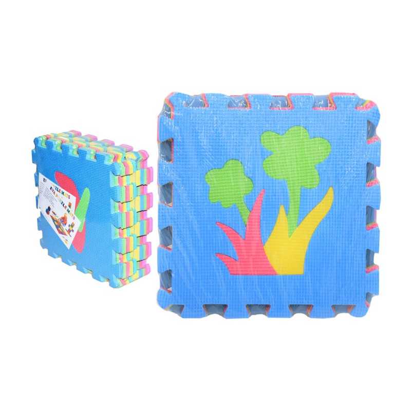 Penové puzzle kvety 10ks