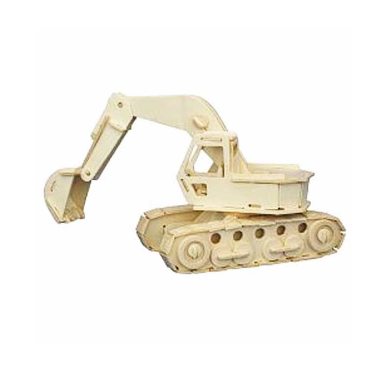 3D Dřevěné puzzle - Bagr 2