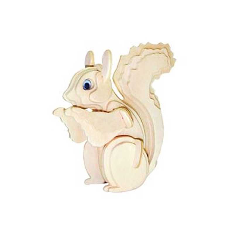 3D Drevené puzzle - Veverička