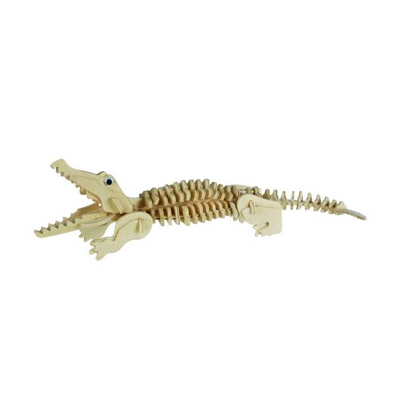 3D Drevené puzzle - Krokodíl