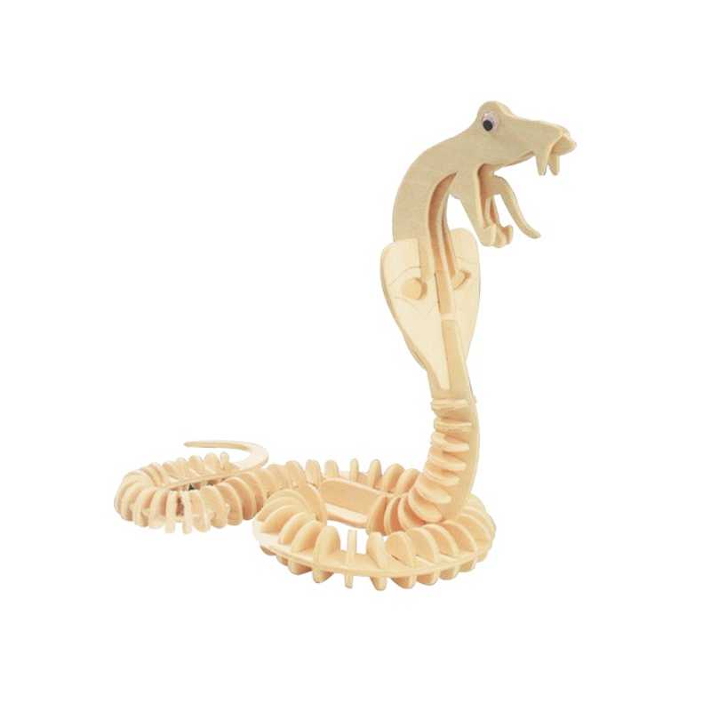 3D Drevené puzzle - Had