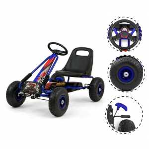 Detská šliapacia motokára Go-kart Milly Mally Thor modrá
