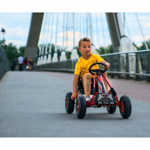 Detská šliapacia motokára Go-kart Milly Mally Thor modrá