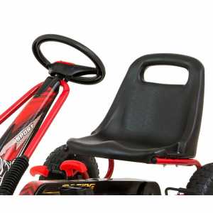 Detská šliapacia motokára Go-kart Milly Mally Thor červená