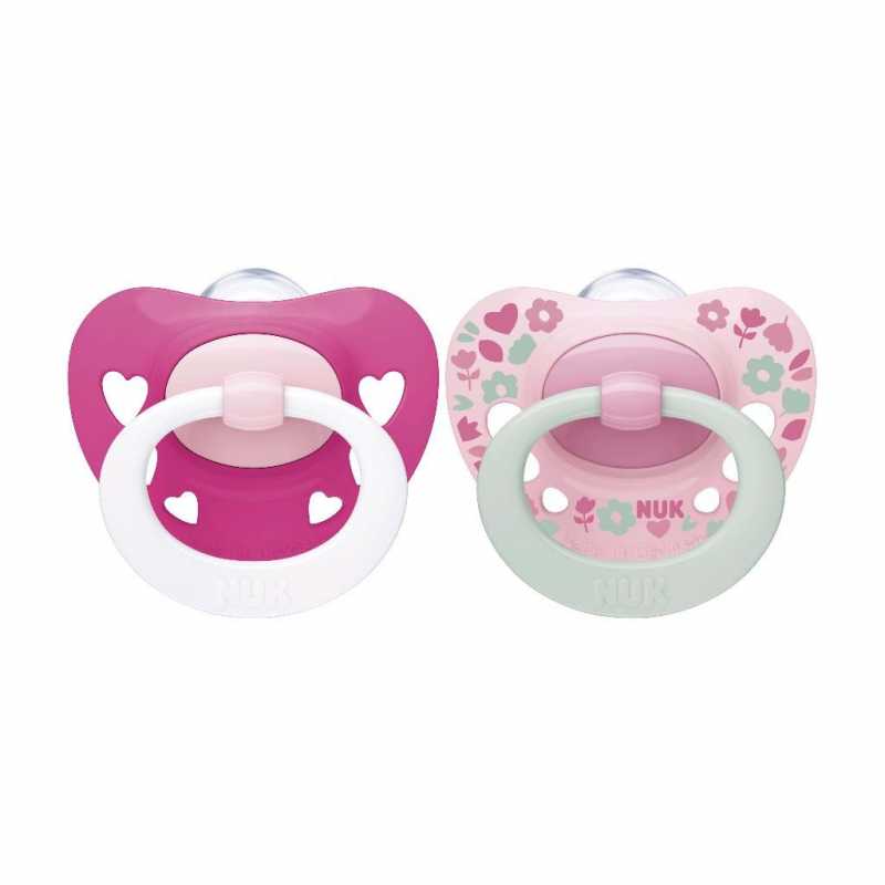 Kojenecká savička NUK Signature 6-18m 2ks holka 6-18 m