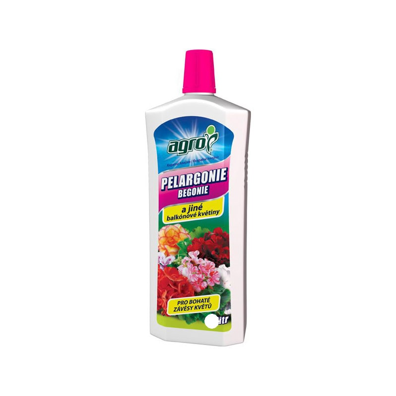 Agro Kapalné hnojivo na pelargonie, begonie a jiné balkonové květiny 0,5 l