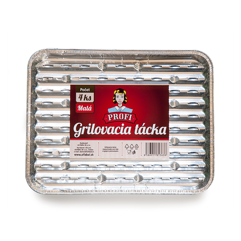 Grilovacia tácka malá profi 4ks, 28x22cm