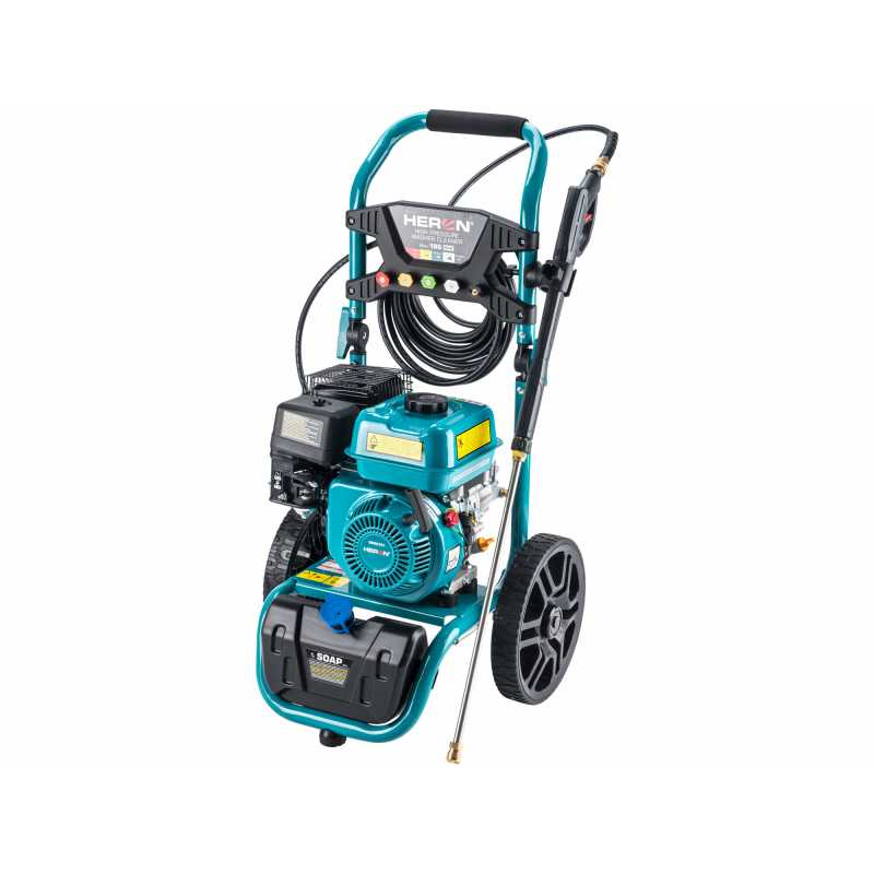 Čistič vysokotlaký motorový, 186bar, 8.7 l/min, 28kg, HERON 8896351