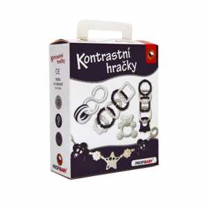 Kontrastní hračky v krabičce